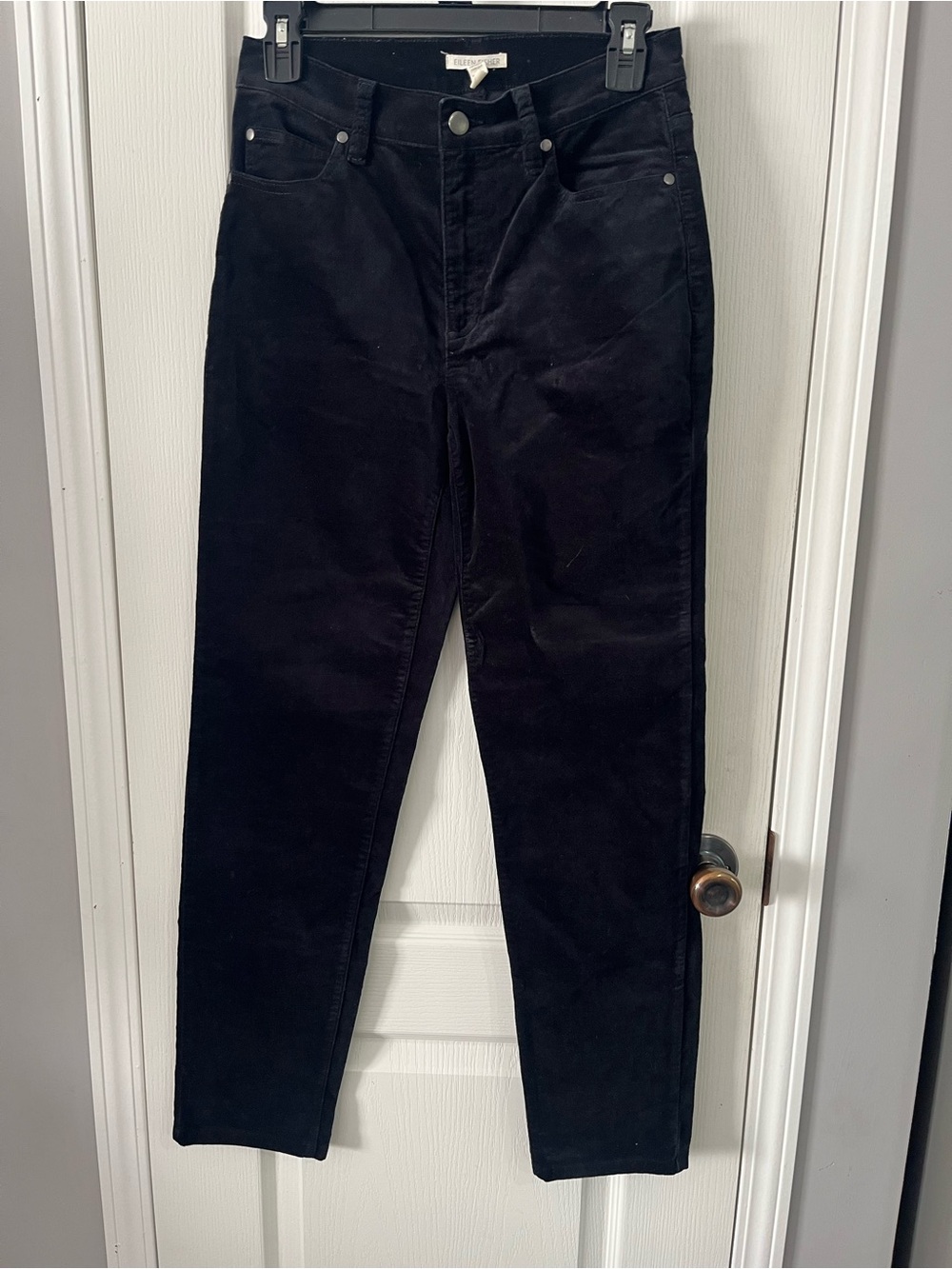 Eileen Fisher Black Straight Leg Pants